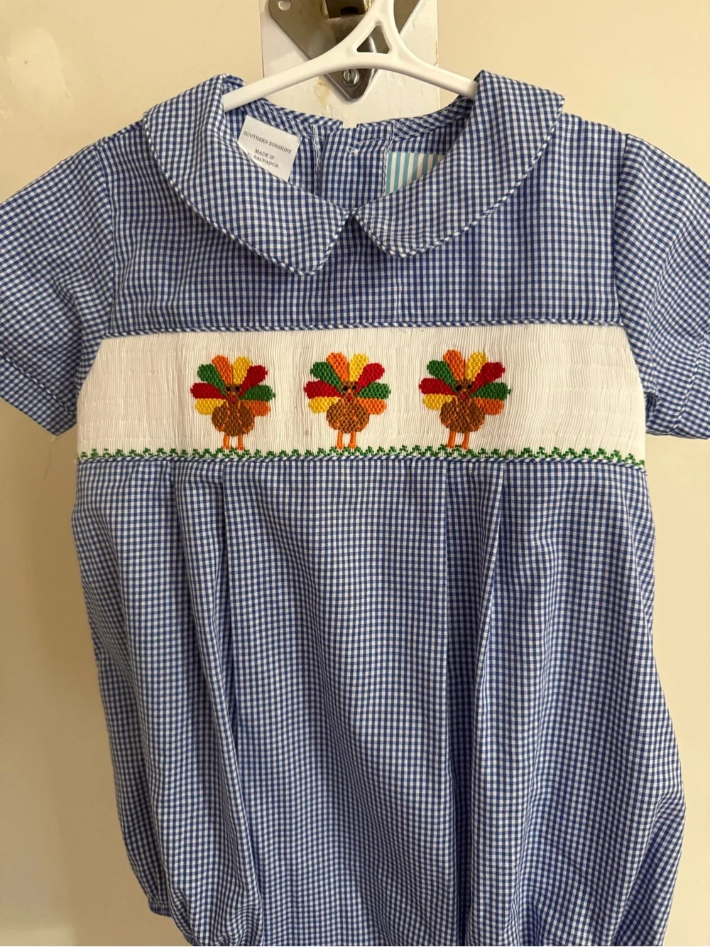 Southern Sunshine Smocked Thanksgiving Bubble